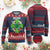 Irishki Half Irish Half Polish Knit Sweatshirt Celtic Cross St Patricks TS11 Burgundy Print Your Wear