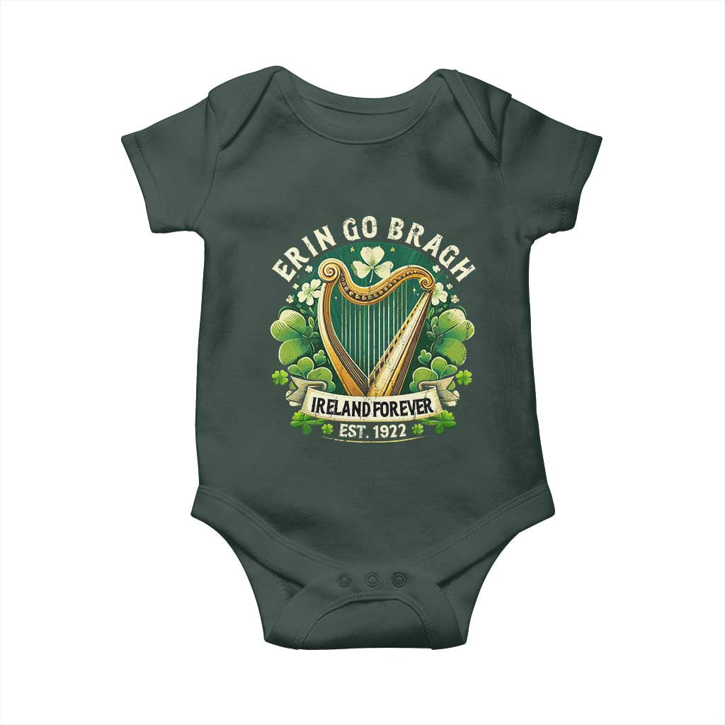 Irish Pride Baby Onesie Ireland Forever Erin Go Bragh Est 1922 Harp Shamrock TS11 Print Your Wear