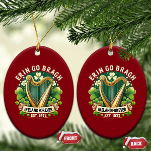 Irish Pride Ceramic Ornament Ireland Forever Erin Go Bragh Est 1922 Harp Shamrock TS11 Print Your Wear