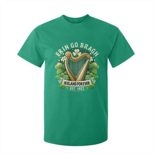 Irish Pride T Shirt For Kid Ireland Forever Erin Go Bragh Est 1922 Harp Shamrock TS11 Irish Green Print Your Wear