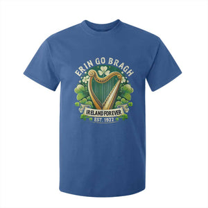 Irish Pride T Shirt For Kid Ireland Forever Erin Go Bragh Est 1922 Harp Shamrock TS11 Royal Blue Print Your Wear