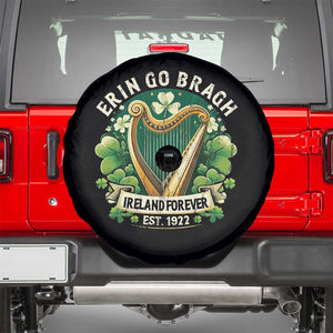 Irish Pride Spare Tire Cover Ireland Forever Erin Go Bragh Est 1922 Harp Shamrock TS11 Black Print Your Wear