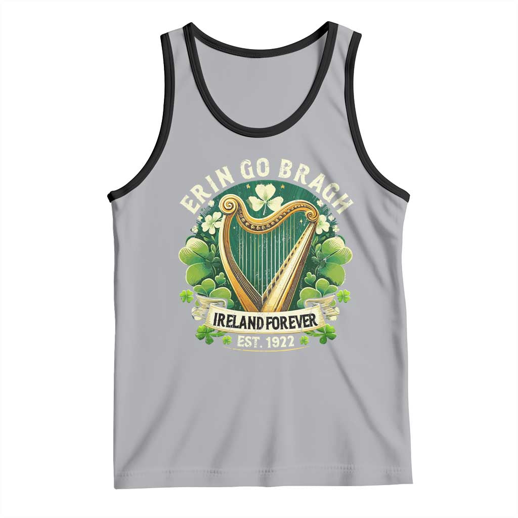 Irish Pride Tank Top Ireland Forever Erin Go Bragh Est 1922 Harp Shamrock TS11 Athletic Heather Black Print Your Wear