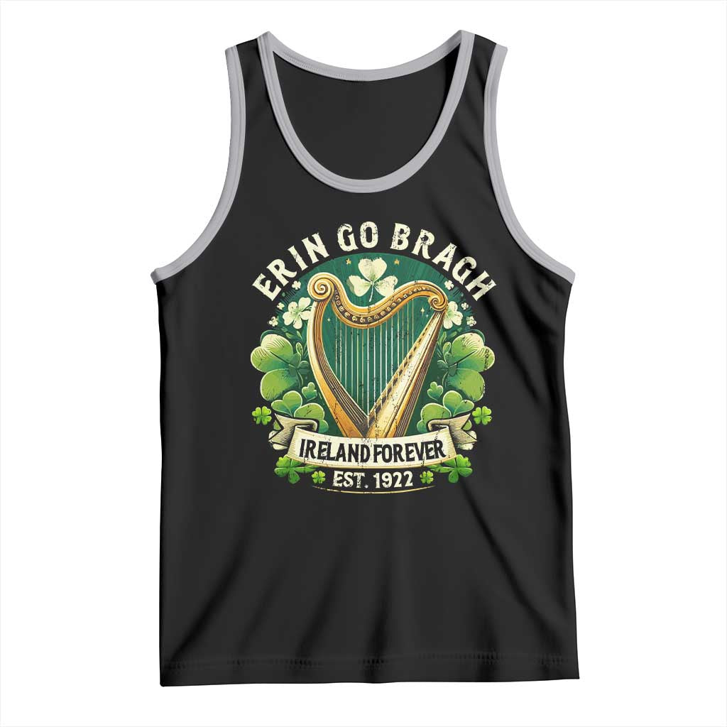 Irish Pride Tank Top Ireland Forever Erin Go Bragh Est 1922 Harp Shamrock TS11 Black Athletic Heather Print Your Wear