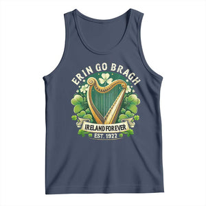 Irish Pride Tank Top Ireland Forever Erin Go Bragh Est 1922 Harp Shamrock TS11 Navy Print Your Wear