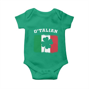 Funny Irish Italian St. Patrick's Day O'Talian Baby Onesie TS11 Irish Green Print Your Wear