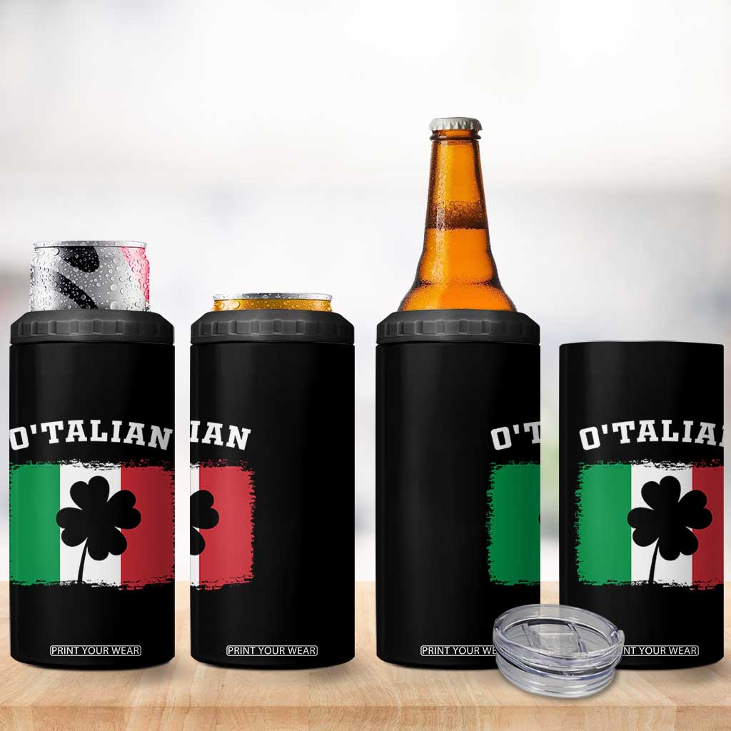 Funny Irish Italian St. Patrick's Day O'Talian 4 in 1 Can Cooler Tumbler TS11 Print Your Wear