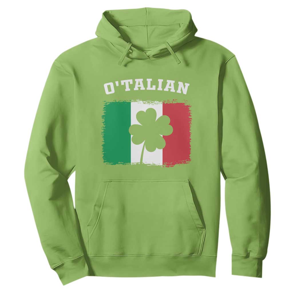Funny Irish Italian St. Patrick's Day O'Talian Hoodie TS11 Lime Print Your Wear