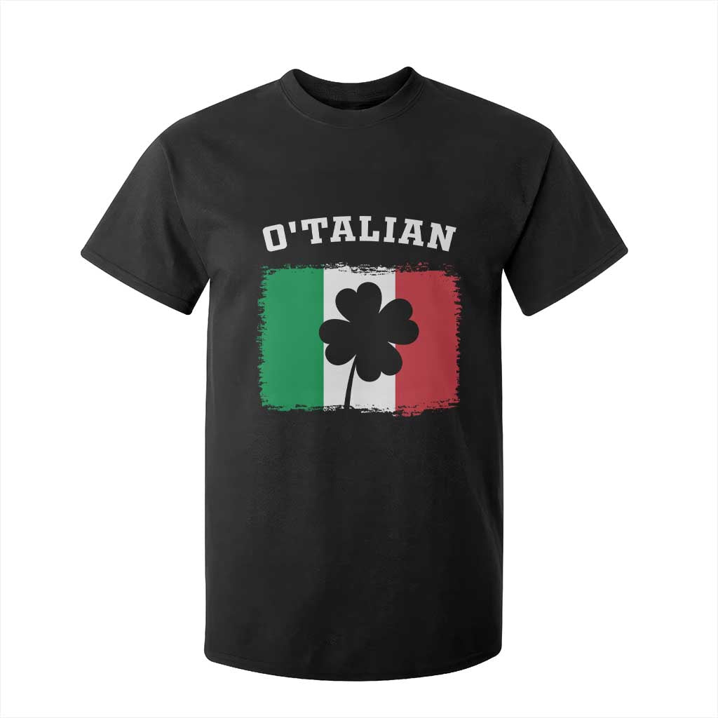 Funny Irish Italian St. Patrick's Day O'Talian T Shirt For Kid TS11 Black Print Your Wear