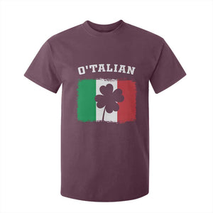 Funny Irish Italian St. Patrick's Day O'Talian T Shirt For Kid TS11 Maroon Print Your Wear