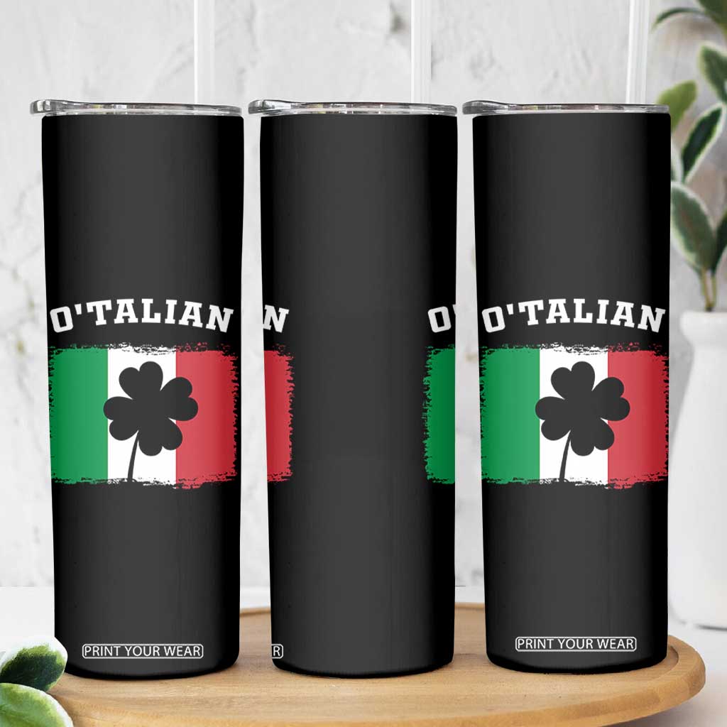 Funny Irish Italian St. Patrick's Day O'Talian Skinny Tumbler TS11 Print Your Wear