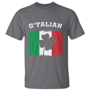 Funny Irish Italian St. Patrick's Day O'Talian T Shirt TS11 Charcoal Print Your Wear