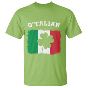 Funny Irish Italian St. Patrick's Day O'Talian T Shirt TS11 Lime Print Your Wear
