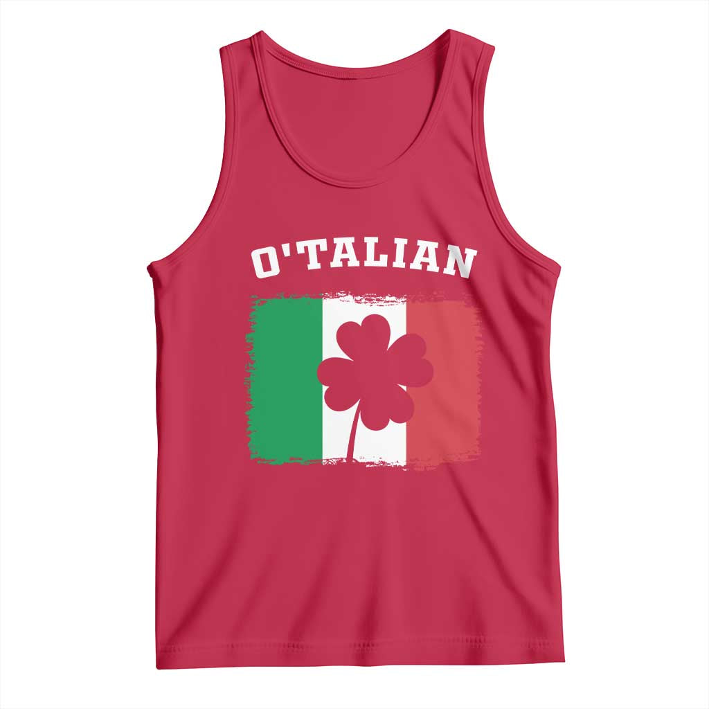 Funny Irish Italian St. Patrick's Day O'Talian Tank Top TS11 Red Print Your Wear