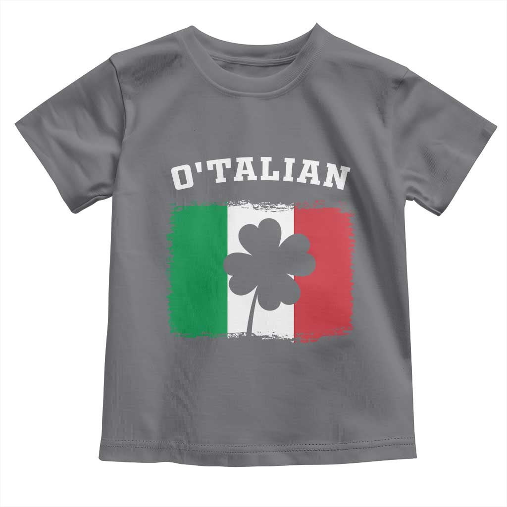 Funny Irish Italian St. Patrick's Day O'Talian Toddler T Shirt TS11 Charcoal Print Your Wear