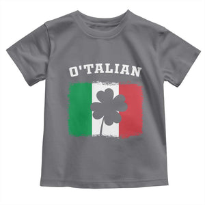 Funny Irish Italian St. Patrick's Day O'Talian Toddler T Shirt TS11 Charcoal Print Your Wear