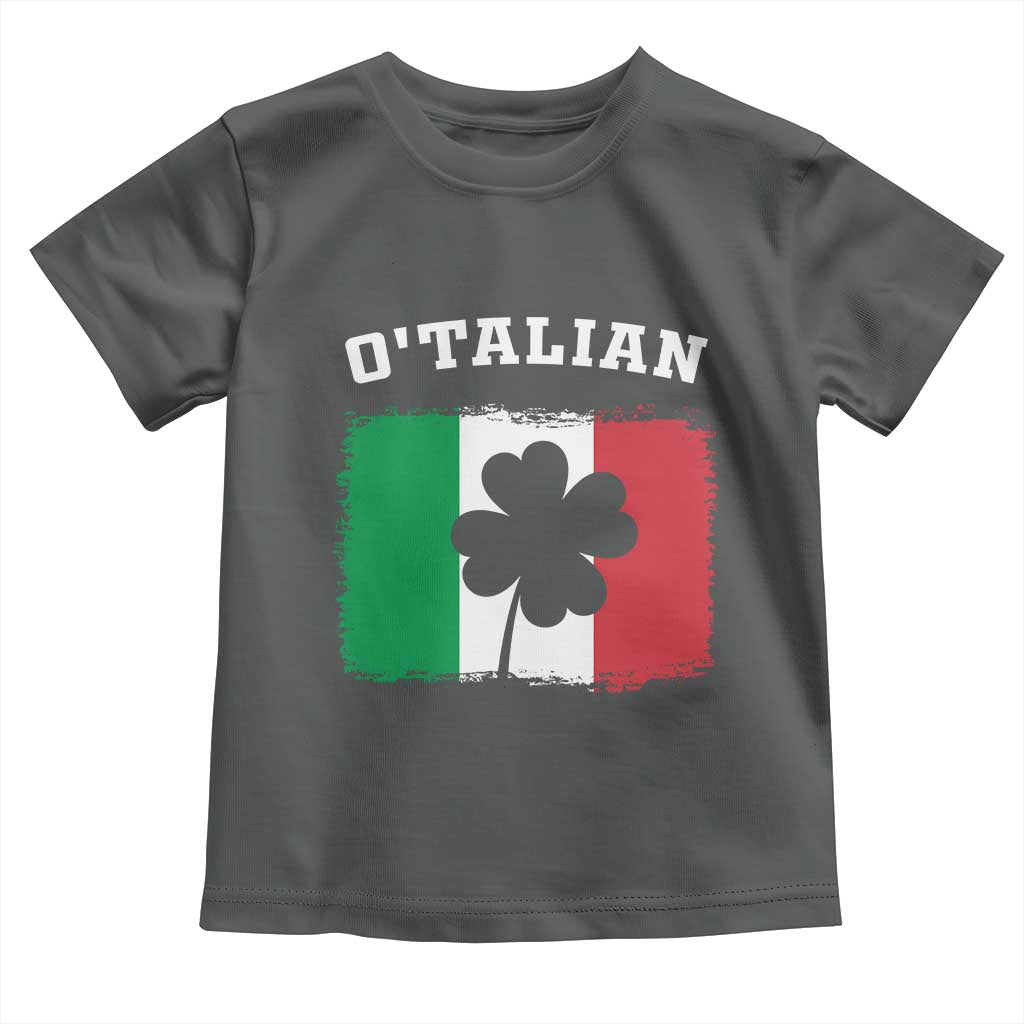 Funny Irish Italian St. Patrick's Day O'Talian Toddler T Shirt TS11 Dark Heather Print Your Wear