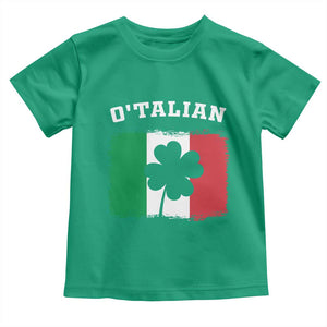 Funny Irish Italian St. Patrick's Day O'Talian Toddler T Shirt TS11 Irish Green Print Your Wear