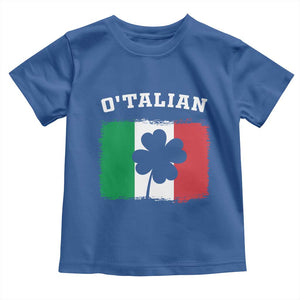Funny Irish Italian St. Patrick's Day O'Talian Toddler T Shirt TS11 Royal Blue Print Your Wear