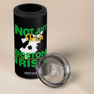 Funny Boston Irish 4 in 1 Can Cooler Tumbler Not Just Irish Boston Irish Shamrock TS11 Print Your Wear