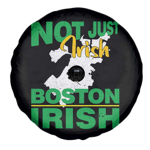 Funny Boston Irish Spare Tire Cover Not Just Irish Boston Irish Shamrock TS11 Print Your Wear