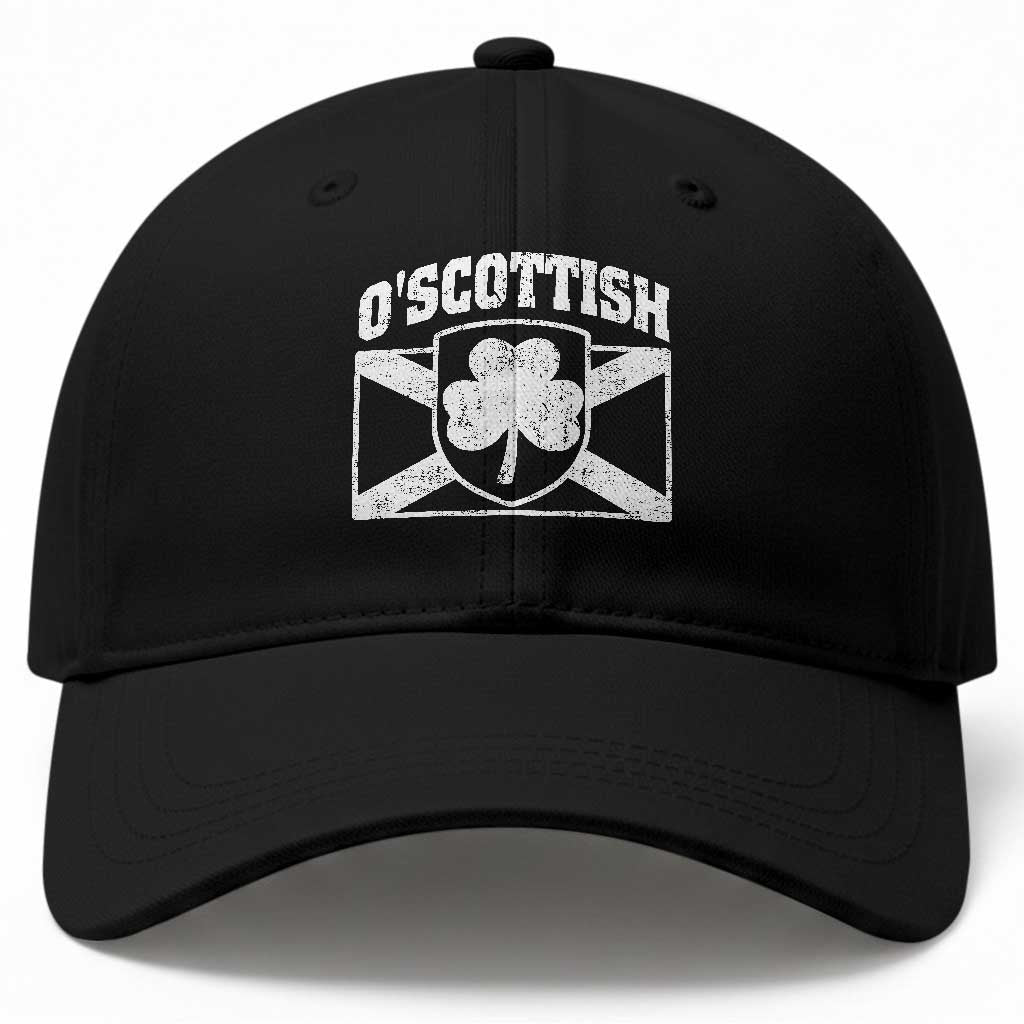 Irish-Scots Irish Scottish Baseball Cap O'Scottish Vintage Shamrock TS11 Print Your Wear