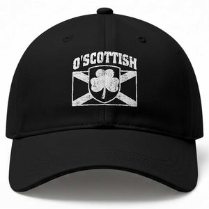 Irish-Scots Irish Scottish Baseball Cap O'Scottish Vintage Shamrock TS11 Print Your Wear