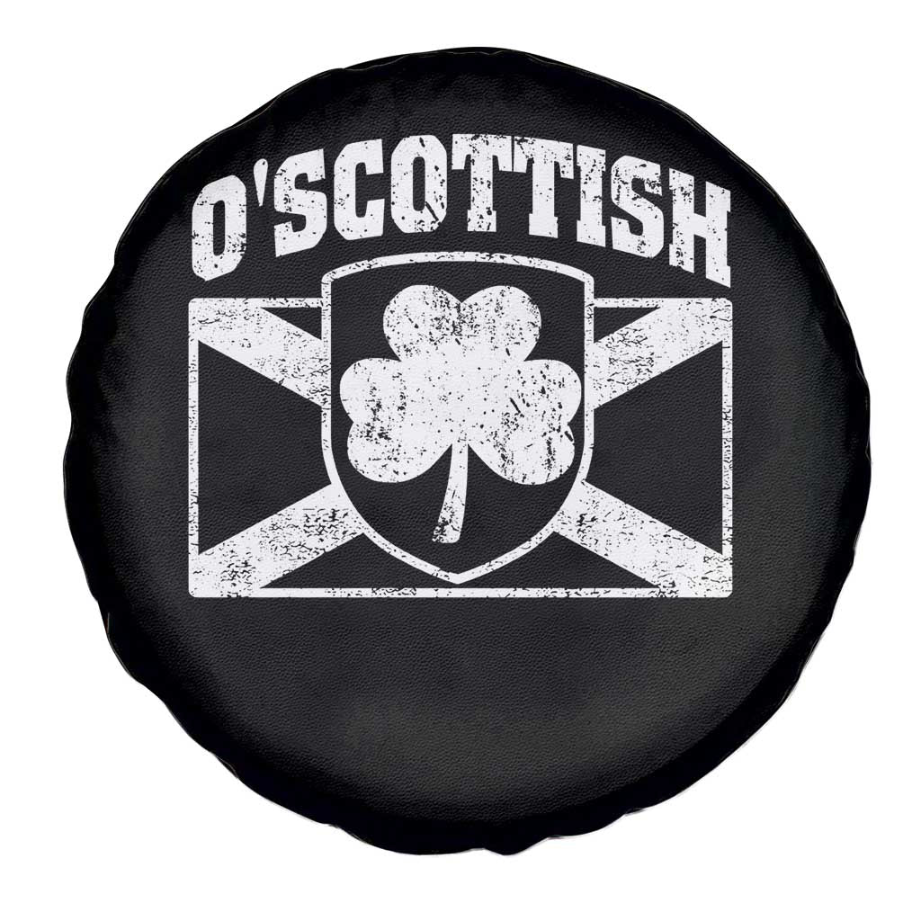 Irish-Scots Irish Scottish Spare Tire Cover O'Scottish Vintage Shamrock TS11 Print Your Wear