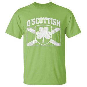 Irish-Scots Irish Scottish T Shirt O'Scottish Vintage Shamrock TS11 Lime Print Your Wear