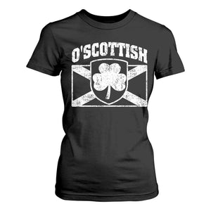 Irish-Scots Irish Scottish T Shirt For Women O'Scottish Vintage Shamrock TS11 Black Print Your Wear