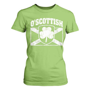 Irish-Scots Irish Scottish T Shirt For Women O'Scottish Vintage Shamrock TS11 Lime Print Your Wear