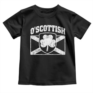 Irish-Scots Irish Scottish Toddler T Shirt O'Scottish Vintage Shamrock TS11 Black Print Your Wear