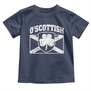 Irish-Scots Irish Scottish Toddler T Shirt O'Scottish Vintage Shamrock TS11 Navy Print Your Wear