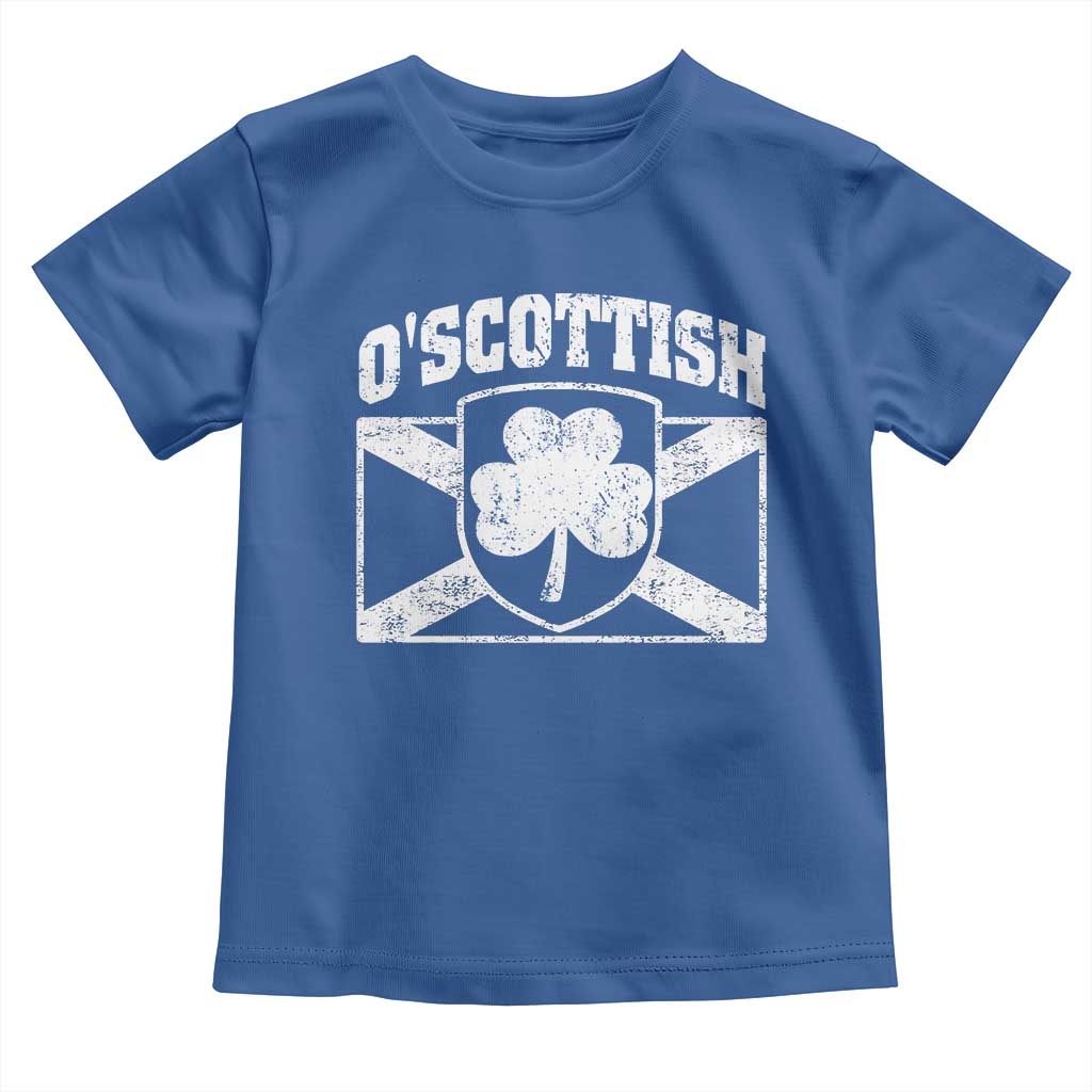 Irish-Scots Irish Scottish Toddler T Shirt O'Scottish Vintage Shamrock TS11 Royal Blue Print Your Wear