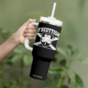 Irish-Scots Irish Scottish Tumbler With Handle O'Scottish Vintage Shamrock TS11 Print Your Wear