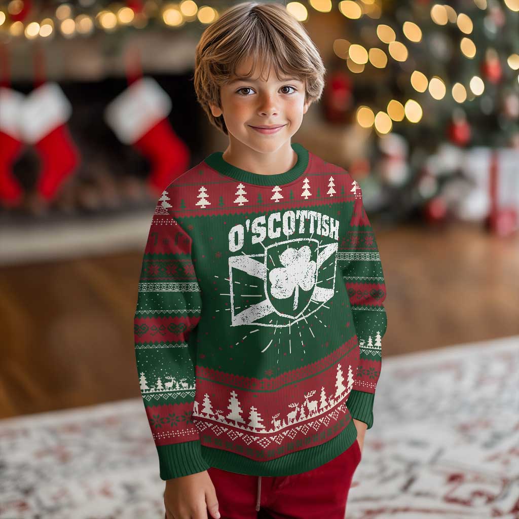 Irish-Scots Irish Scottish Knit Sweatshirt O'Scottish Vintage Shamrock TS11 Christmas Print Your Wear
