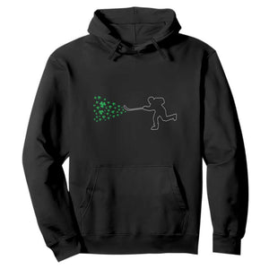 Funny St Patrick's Day Ice Hockey Shamrock Hoodie TS11 Black Print Your Wear