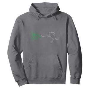 Funny St Patrick's Day Ice Hockey Shamrock Hoodie TS11 Charcoal Print Your Wear