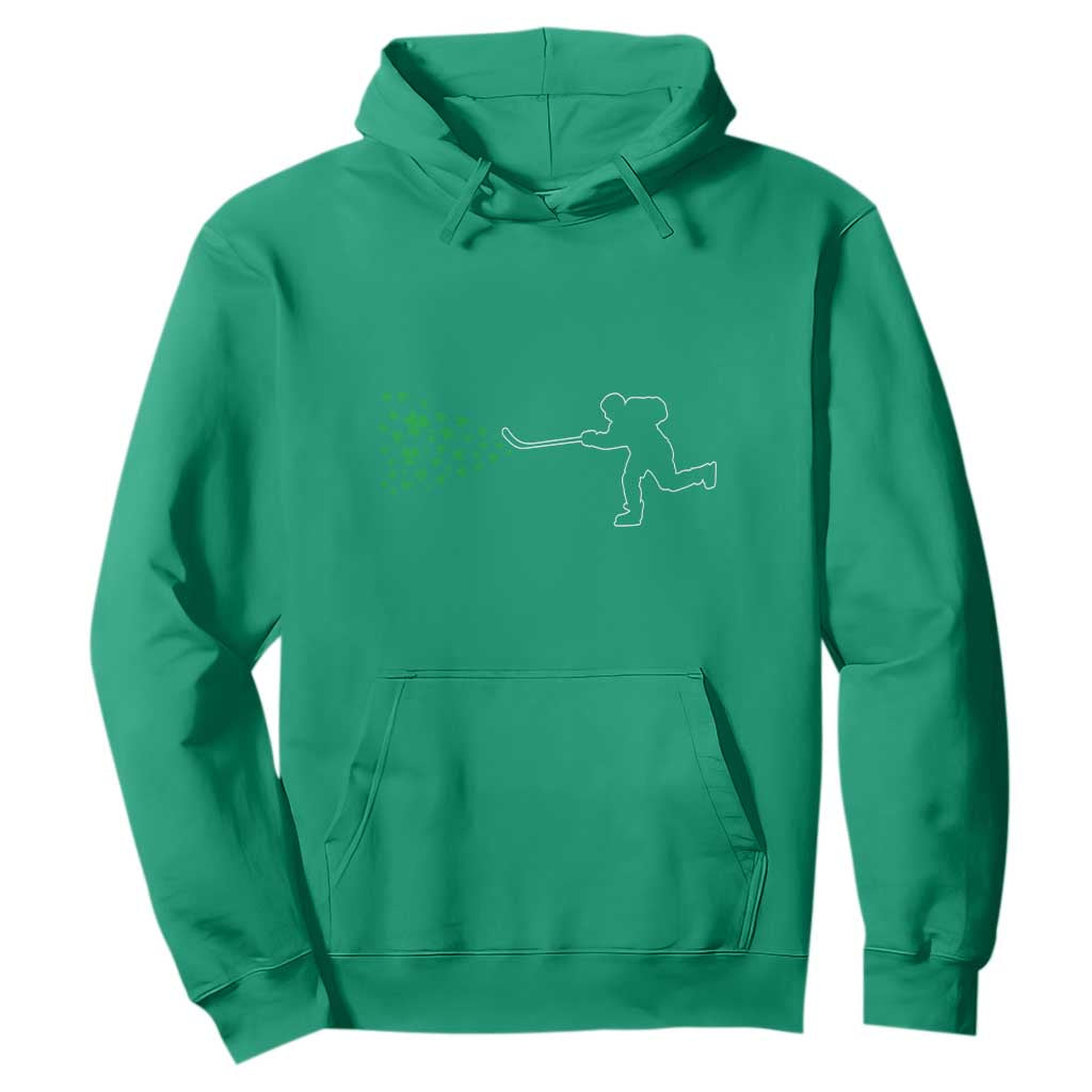 Funny St Patrick's Day Ice Hockey Shamrock Hoodie TS11 Irish Green Print Your Wear