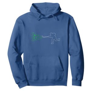 Funny St Patrick's Day Ice Hockey Shamrock Hoodie TS11 Royal Blue Print Your Wear