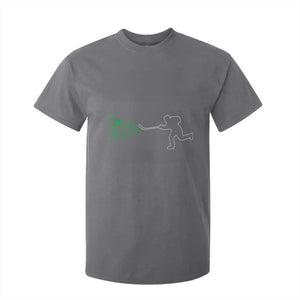 Funny St Patrick's Day Ice Hockey Shamrock T Shirt For Kid TS11 Charcoal Print Your Wear