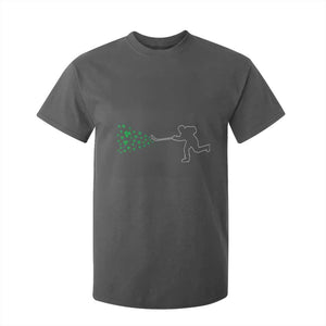 Funny St Patrick's Day Ice Hockey Shamrock T Shirt For Kid TS11 Dark Heather Print Your Wear