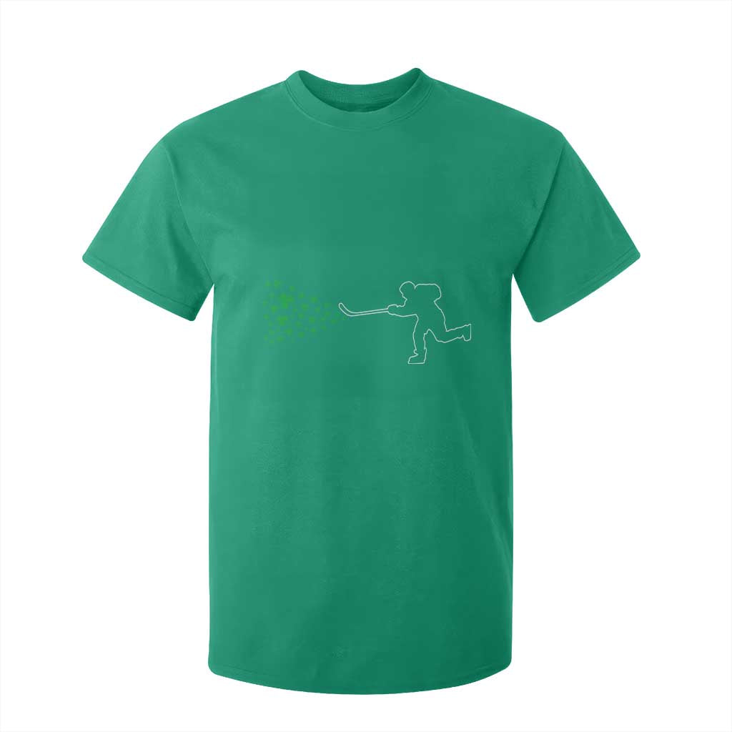 Funny St Patrick's Day Ice Hockey Shamrock T Shirt For Kid TS11 Irish Green Print Your Wear