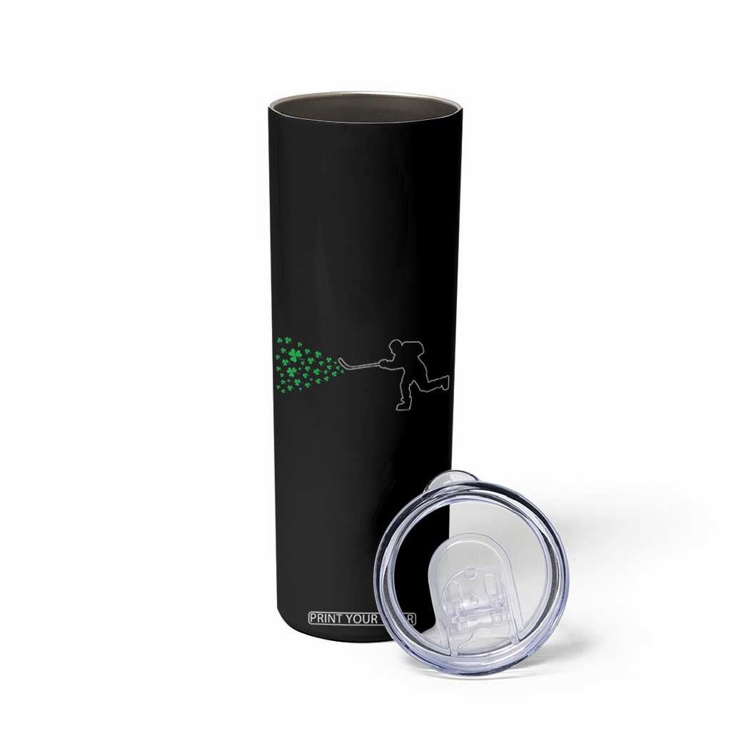 Funny St Patrick's Day Ice Hockey Shamrock Skinny Tumbler TS11 Print Your Wear