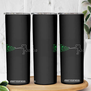 Funny St Patrick's Day Ice Hockey Shamrock Skinny Tumbler TS11 Print Your Wear