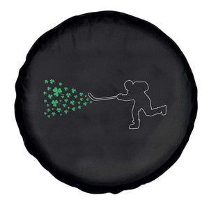 Funny St Patrick's Day Ice Hockey Shamrock Spare Tire Cover TS11 Print Your Wear