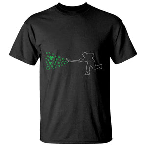 Funny St Patrick's Day Ice Hockey Shamrock T Shirt TS11 Black Print Your Wear