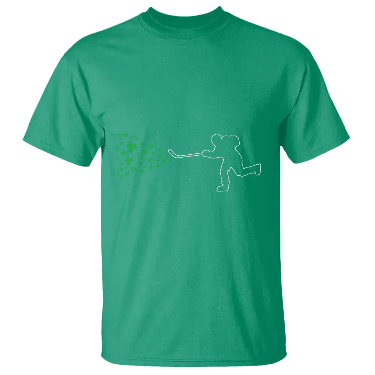 Funny St Patrick's Day Ice Hockey Shamrock T Shirt TS11 Irish Green Print Your Wear