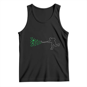 Funny St Patrick's Day Ice Hockey Shamrock Tank Top TS11 Black Print Your Wear