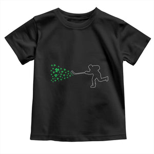 Funny St Patrick's Day Ice Hockey Shamrock Toddler T Shirt TS11 Black Print Your Wear